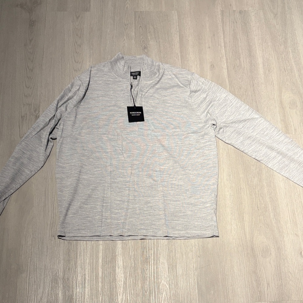 Nordstrom Light Gray Long Sleeve Shirt
